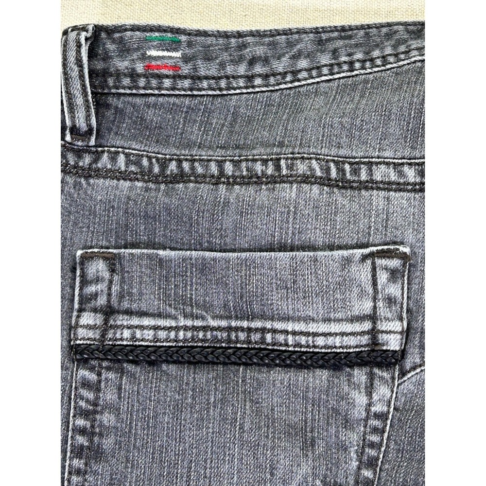 DIESEL THICAR Men's 32 Black Denim Jeans MADE IN ITALY Stretch Selvedge 008JL - Picture 11 of 13